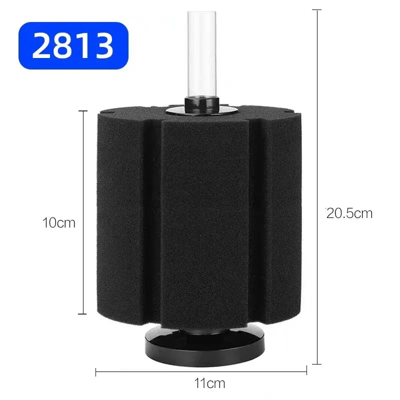 Black Aquarium Filter for Aquarium Fish Tank Air Pump Skimmer Biochemical Sponge Filter Aquarium Bio Filters Filtro Aquariolarge
