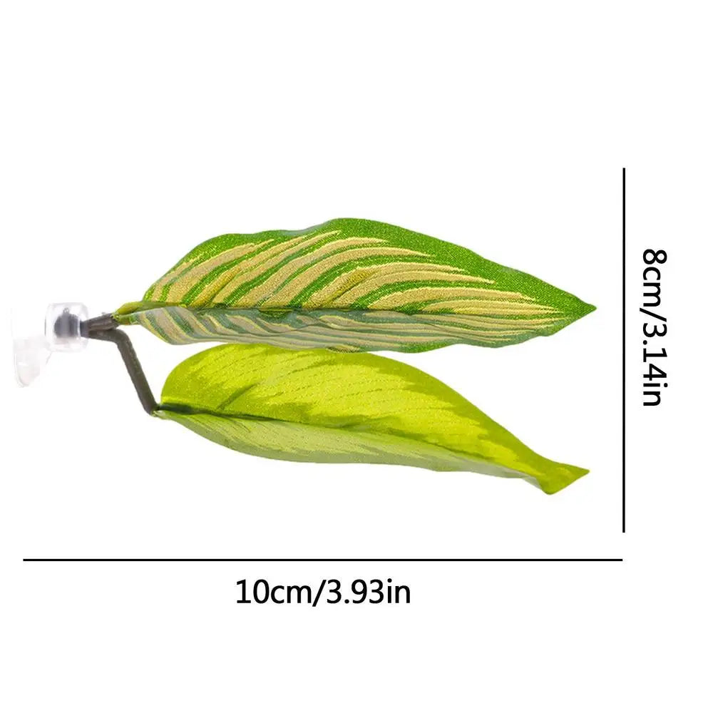 Simulation Betta Leaf Landscape Hammock Fish Rest Spawning Leaf Fish Rest Bed Artificial Plant Fish Bed for Aquarium Fish Tank