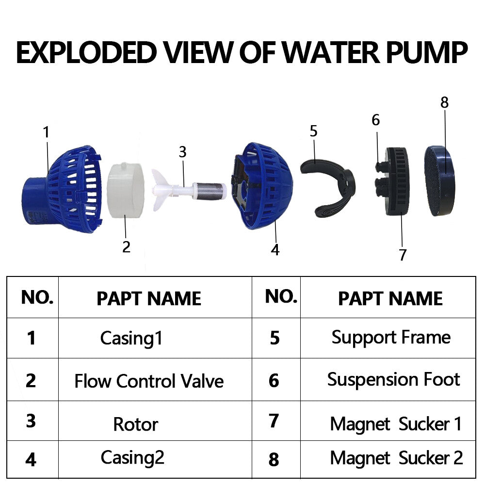 JVP130/131 Aquarium Wave Maker Wavemaker Water Pump for Fish Tank Marine Reef AU