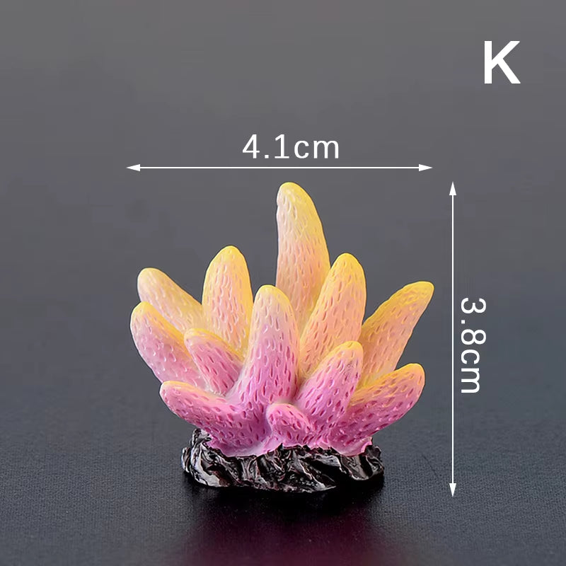 Artificial Coral Fish Tank Decoration Emulates Starfish Resin Reef Landscape Aquarium Decoration Craft Tabletop Decoration