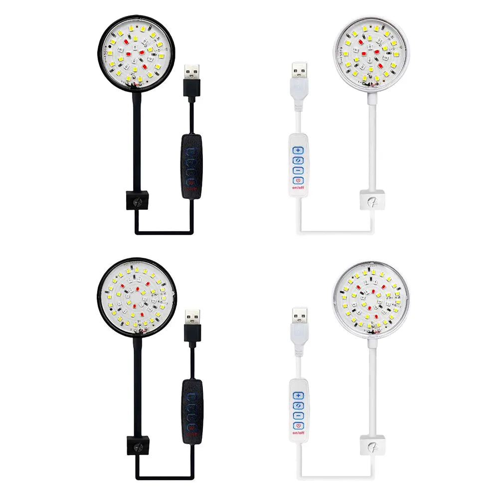 USB Small Fish Tank Light Dimmable LED Fish Tank Clip Lamp Fish Lamp for Fish Tank