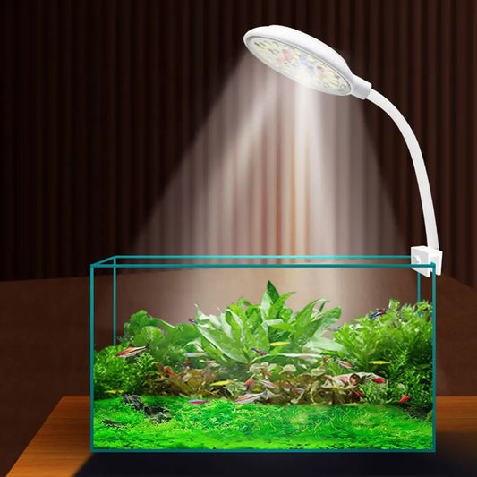 USB Small Fish Tank Light Dimmable LED Fish Tank Clip Lamp Fish Lamp for Fish Tank
