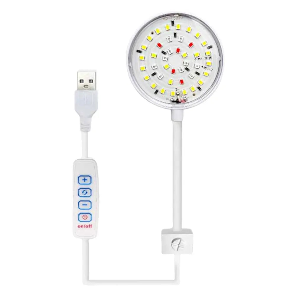 USB Small Fish Tank Light Dimmable LED Fish Tank Clip Lamp Fish Lamp for Fish Tank