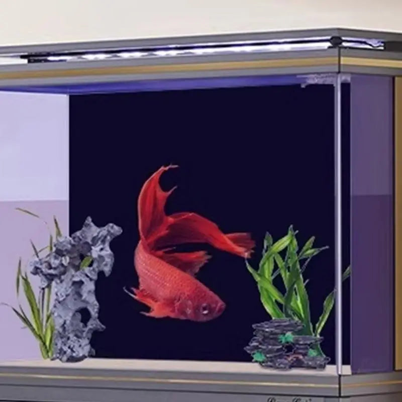 Aquarium Wallpaper Static Cling Black Fish Tank Backdrop Aquarium Poster Background Aquarium Backdrop for Fish Tank